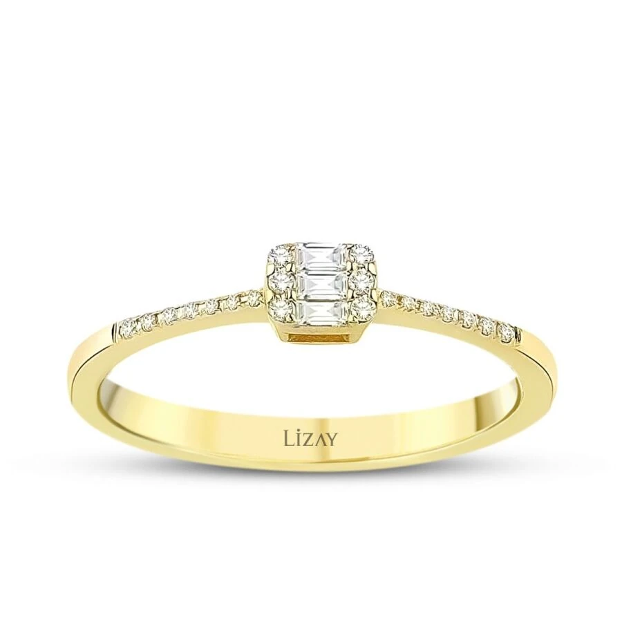 0.15 Carat Diamond Baguette Ring