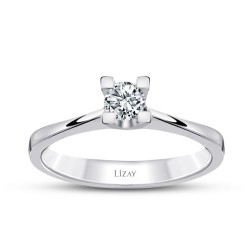 0.20 Carat Diamond Round Solitaire Engagement Ring