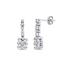 0,35 Karat Diamant Baguette Ohrringe