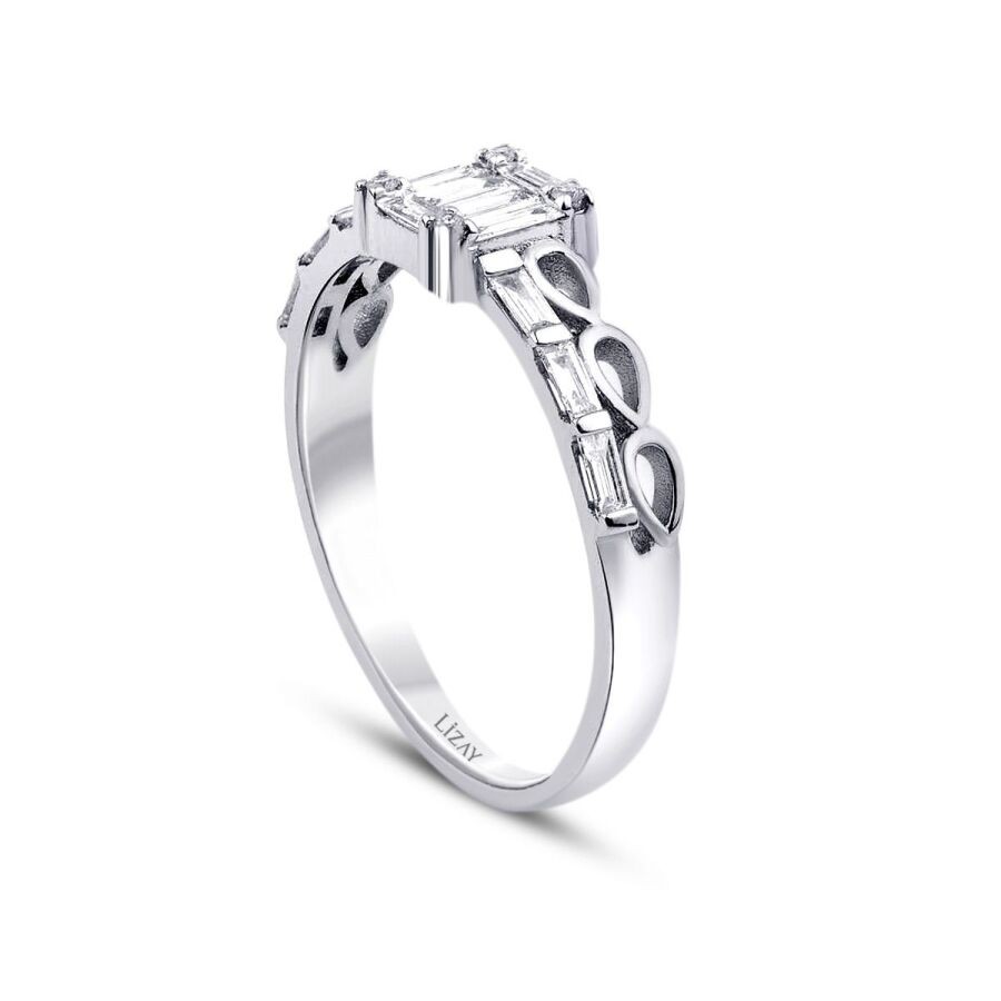 0.36 Carat Diamond Baguette Ring