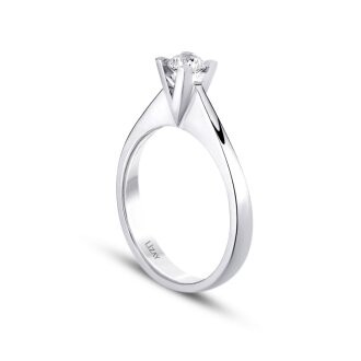 0.25 Carat Diamond Round Solitaire Engagement Ring
