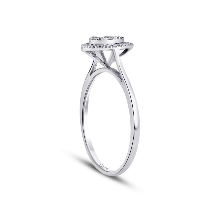 0.11 Carat Diamond Baguette Ring