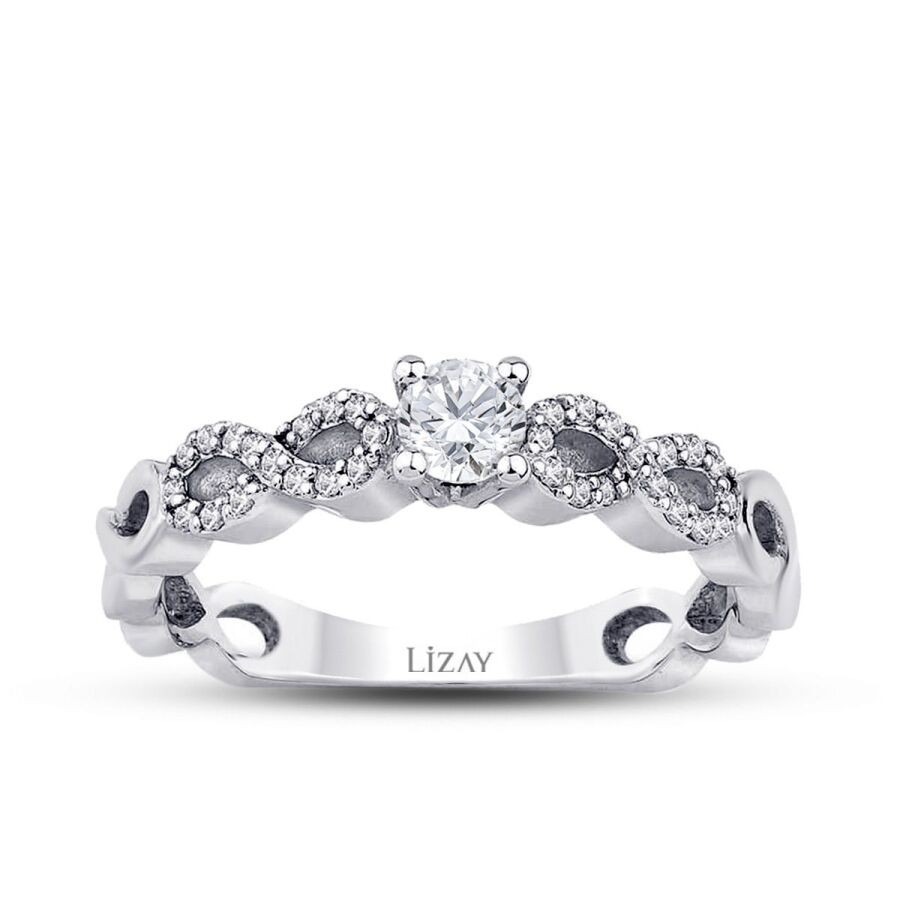 0.43 Carat Diamond Solitaire Infinity Ring