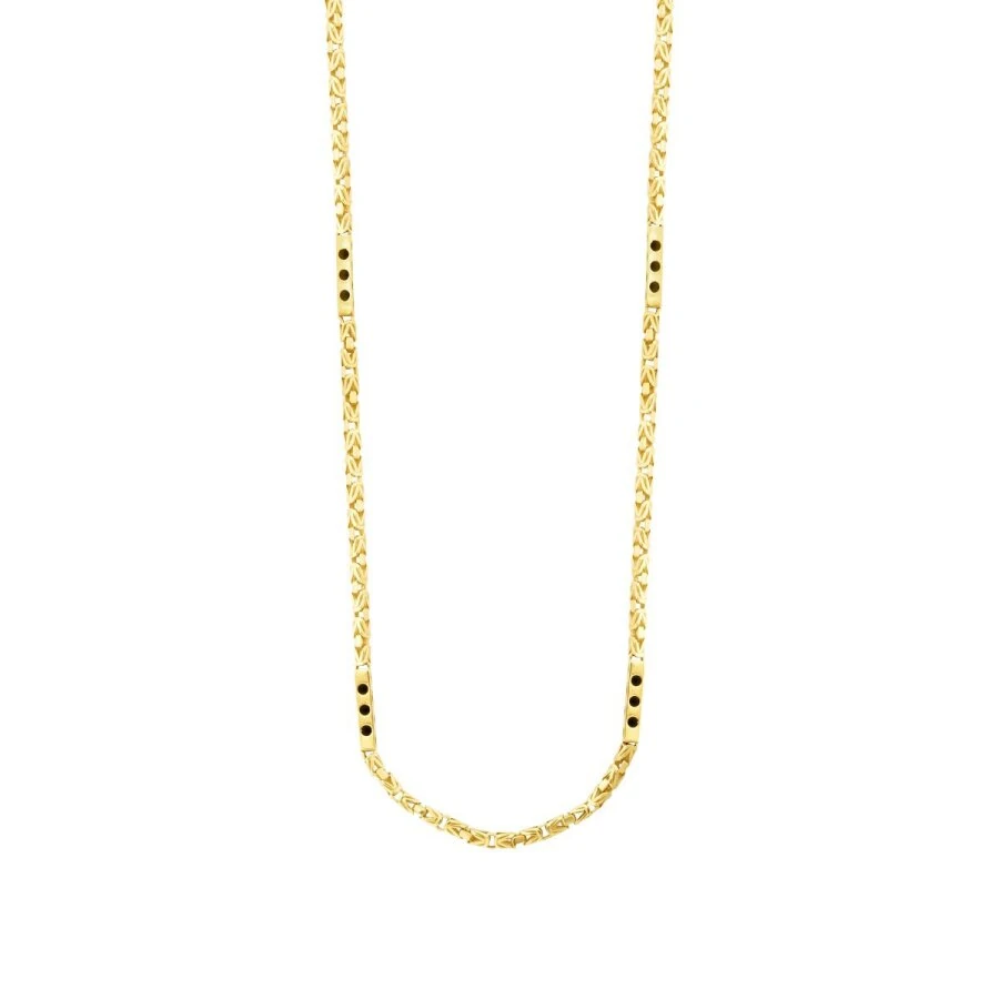 Gold Men’s Black Motif King Chain