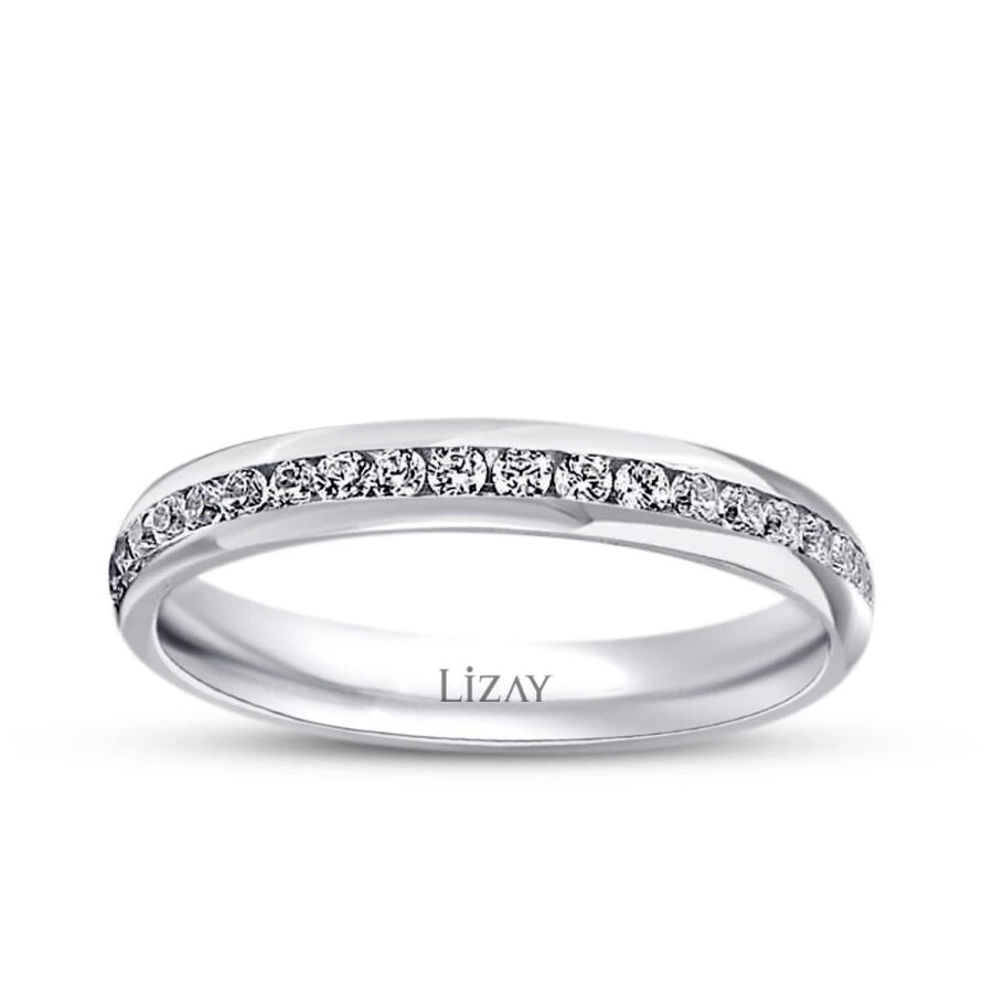 White Gold Classic Eternity Wedding Band