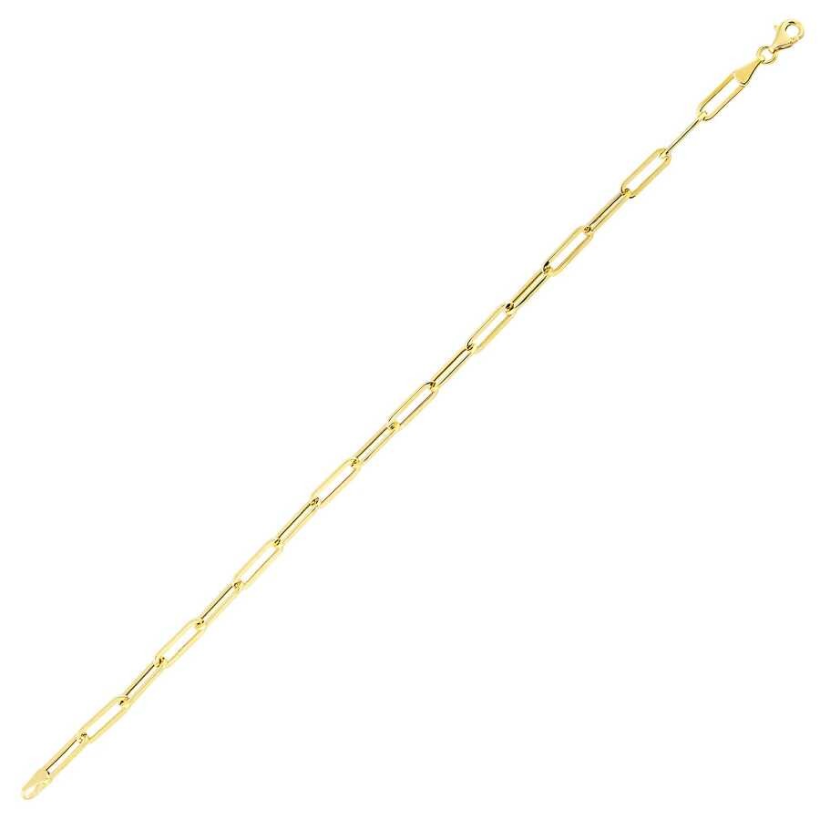 Gold Paperclip Chain Bracelet