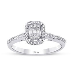 0,27 Karat Diamant Baguette Ring
