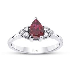 0,51 Karat Diamant Rubin Ring