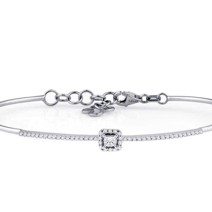 0.47 Carat Diamond Princess Bangle