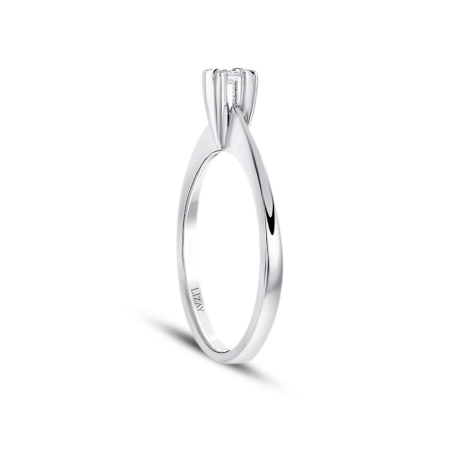 0.04 Carat Diamond Solitaire Engagement Ring