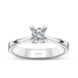 0.15 Carat Diamond Round Solitaire Engagement Ring