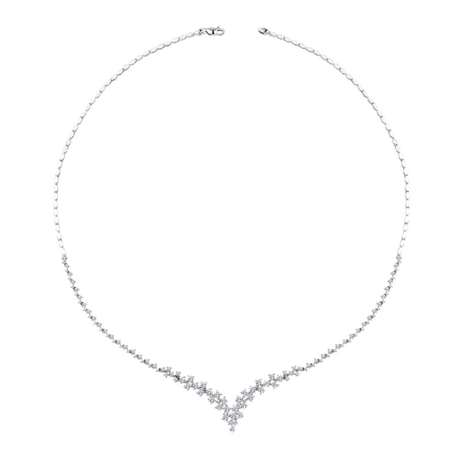 Gold Stickerei Design Halskette