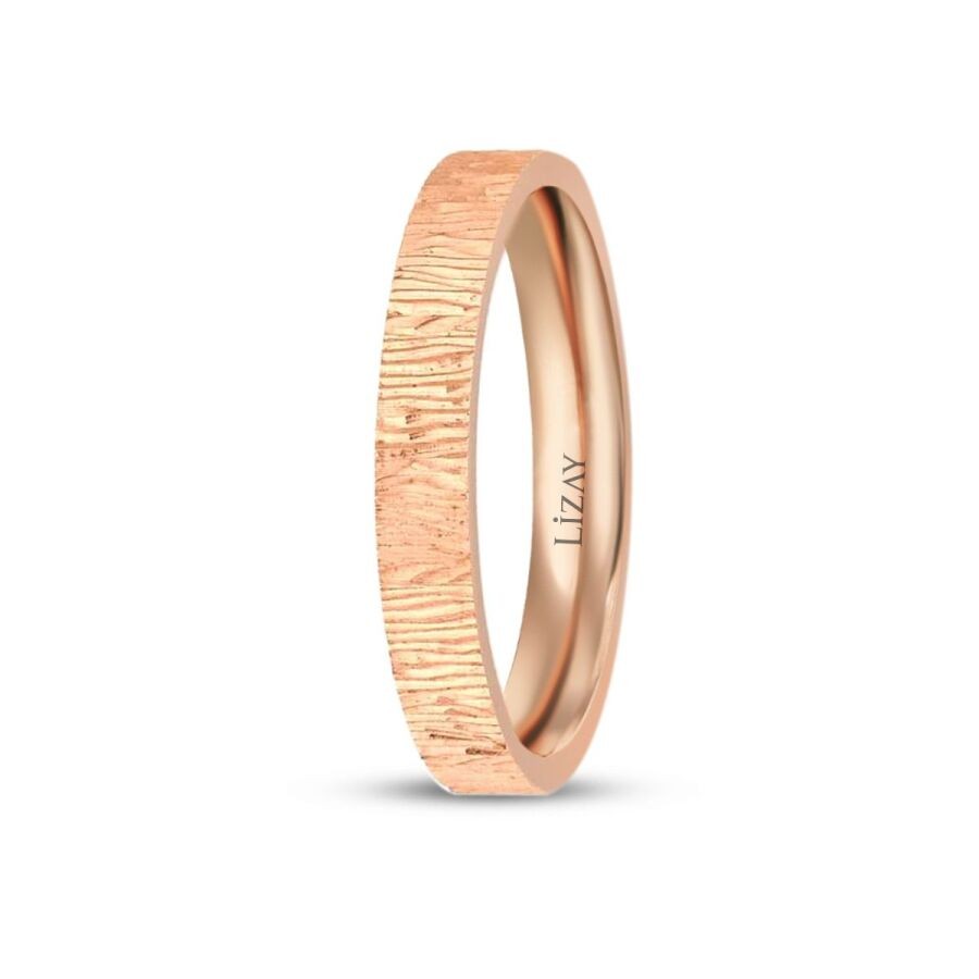 Roségold Gemusterter Ehering