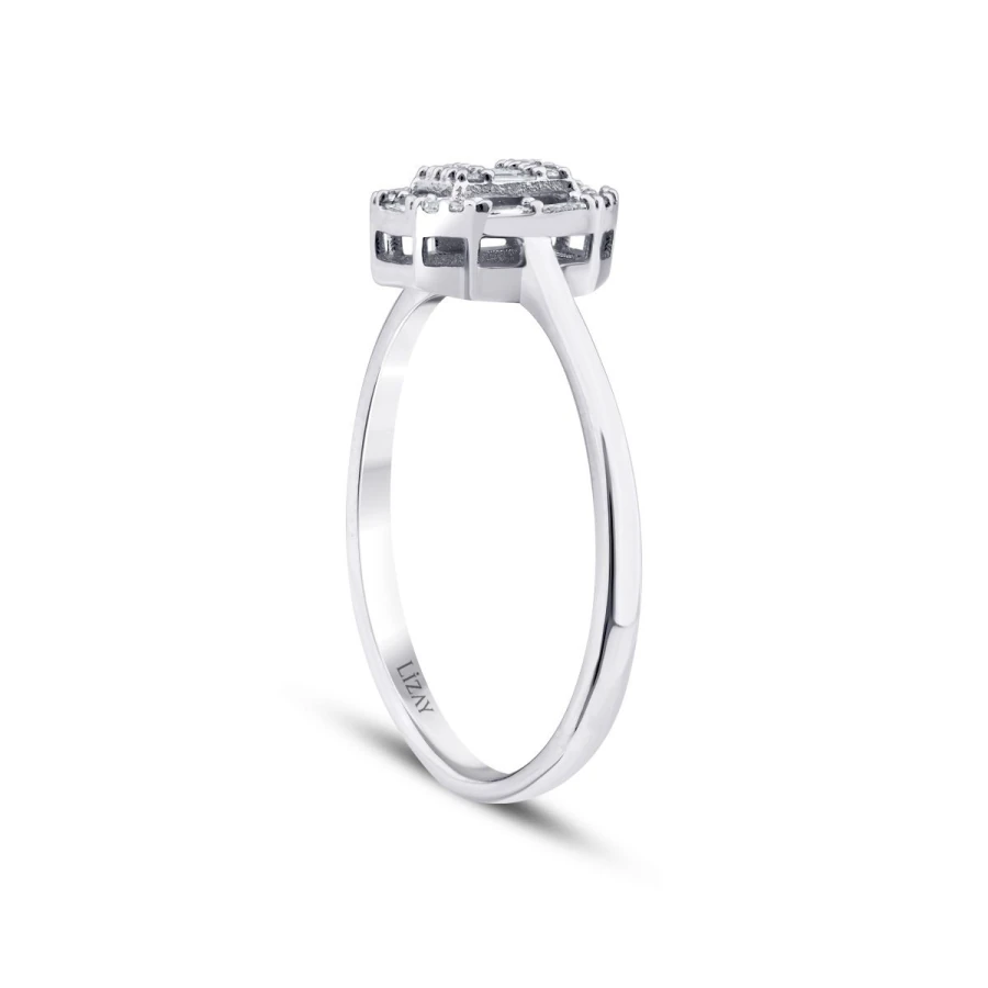 0.21 Carat Diamond Baguette Ring