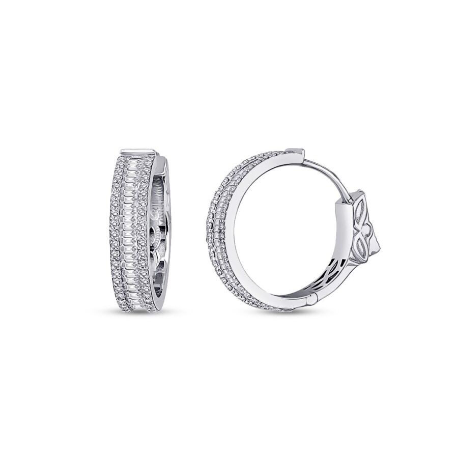 1.16 Carat Diamond Huggies Earrings