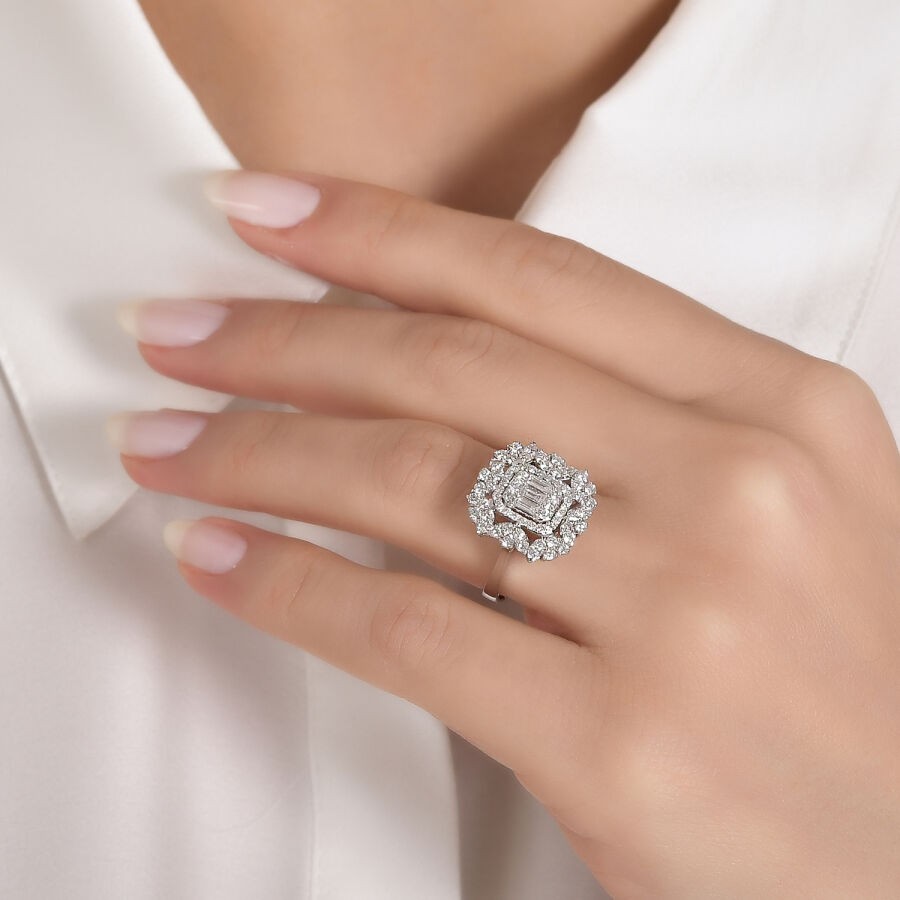 0.40 Carat Diamond Baguette Ring