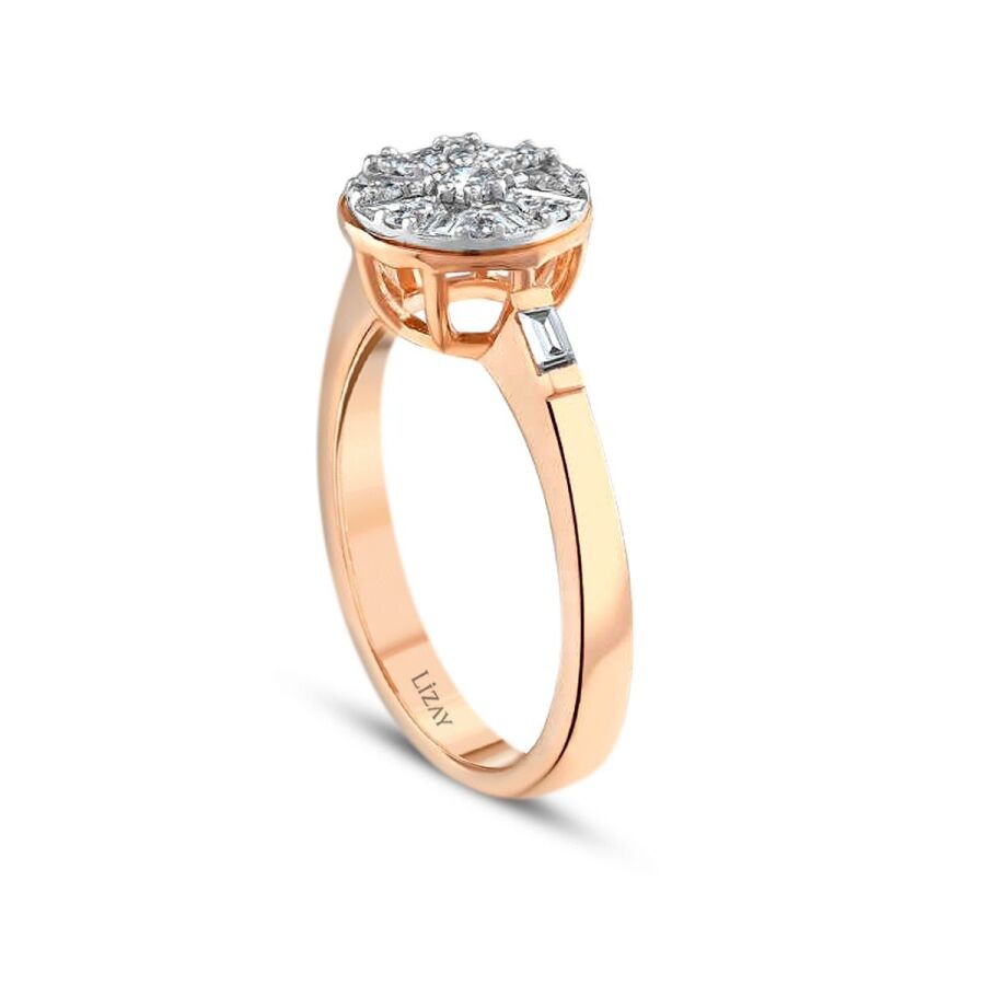 0,37 Karat Diamant Baguette Trend Ring