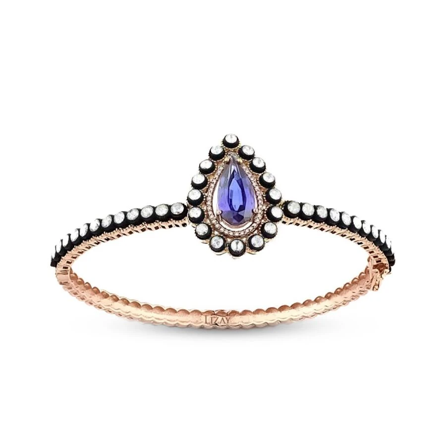 5.12 ct. Diamant Saphir Armreif