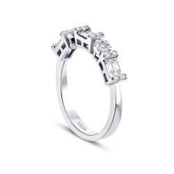 0.44 Carat Diamond Baguette Ring