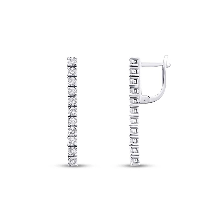 1.14 Carat Diamond Tennis Earrings