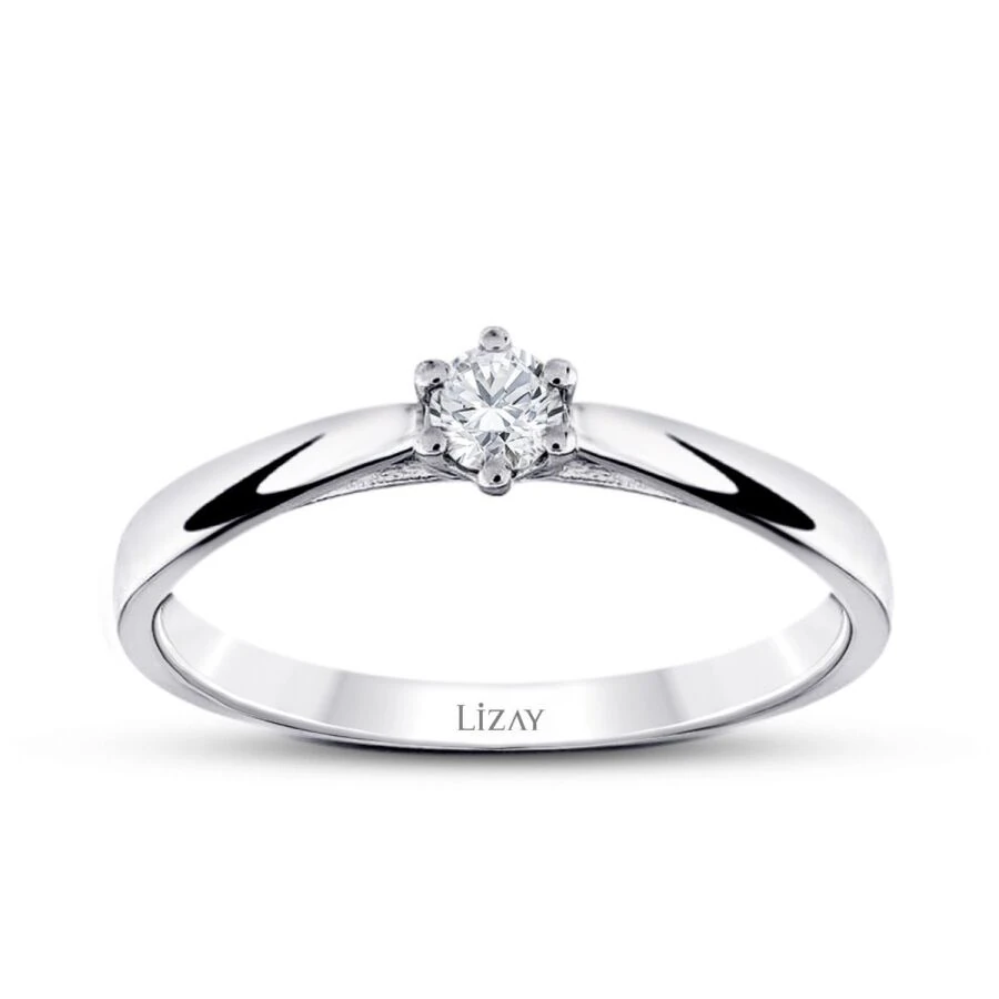 0.15 Carat Diamond Round Solitaire Engagement Ring