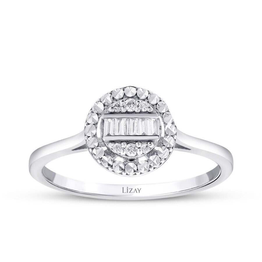 0.11 Carat Diamond Baguette Ring