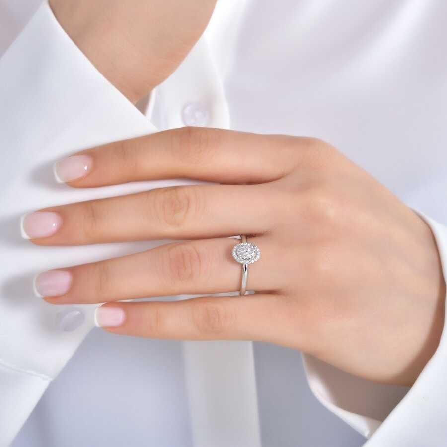 0.40 Carat Diamond Round Solitaire Engagament Ring