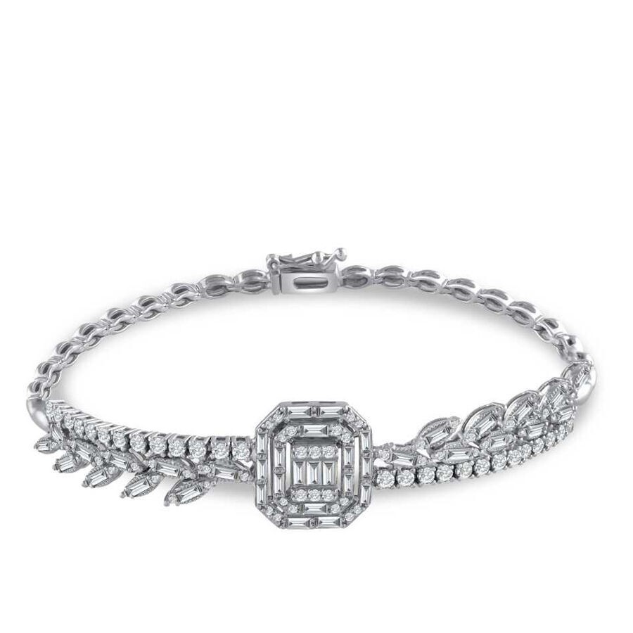 2.02 Carat Diamond Baguette Bracelet