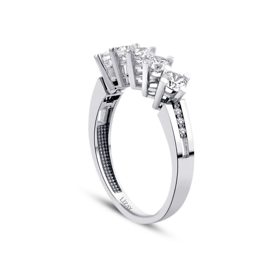 Gold Side-Stone Five-Stone Ring