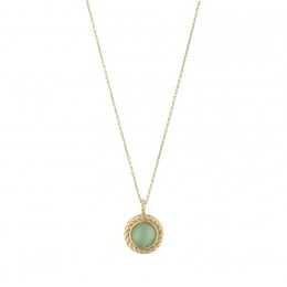 Gold Green Vinttage Necklace