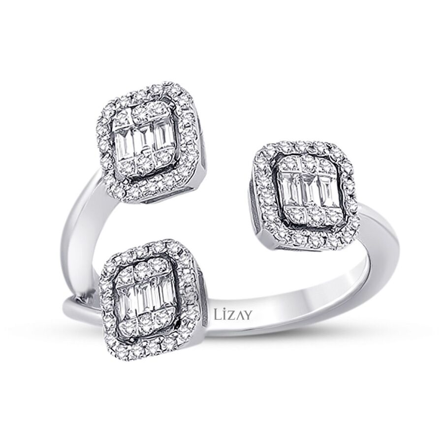 0.51 Carat Diamond Baguette Ring