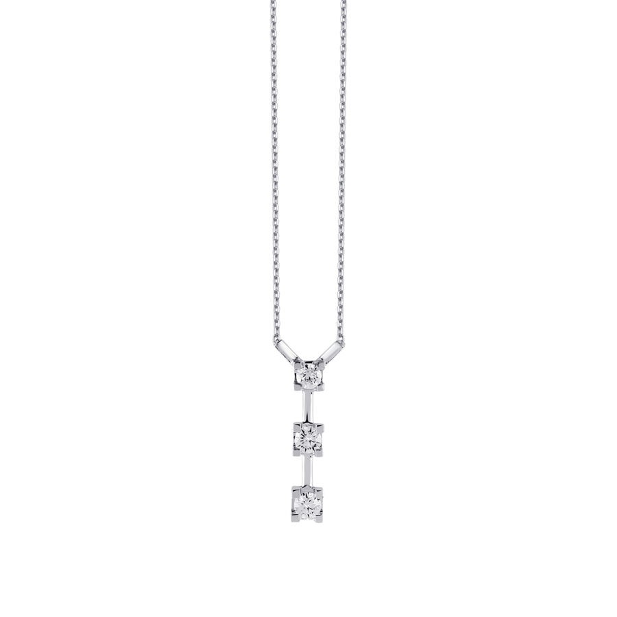 0.22 Carat Diamond Tria Necklace
