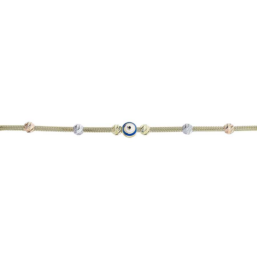 Gold Evil Eye Doric Bracelet