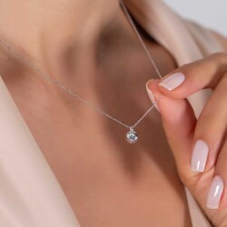 0.22 Carat Diamond Solitaire Necklace