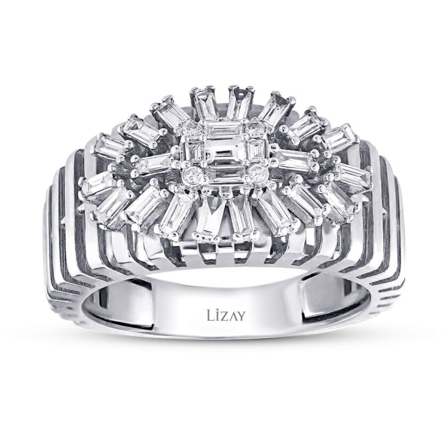 0.51 Carat Diamond Baguette Ring