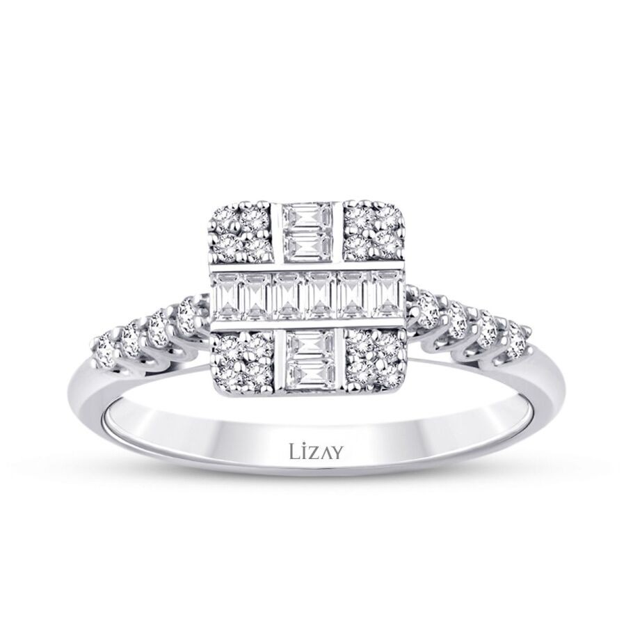 0.56 Carat Diamond Baguette Ring