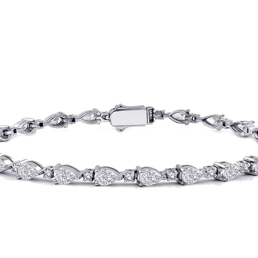 3.86 Carat Diamond Tennis Bracelet