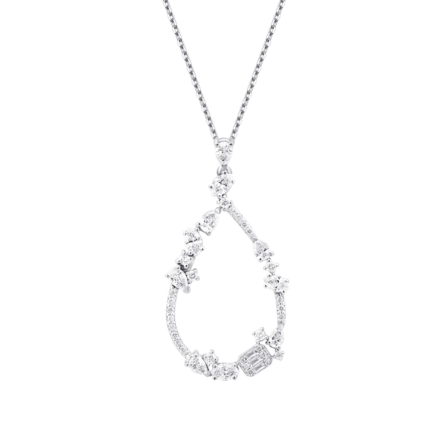 0.96 Carat Diamond Trend Necklace