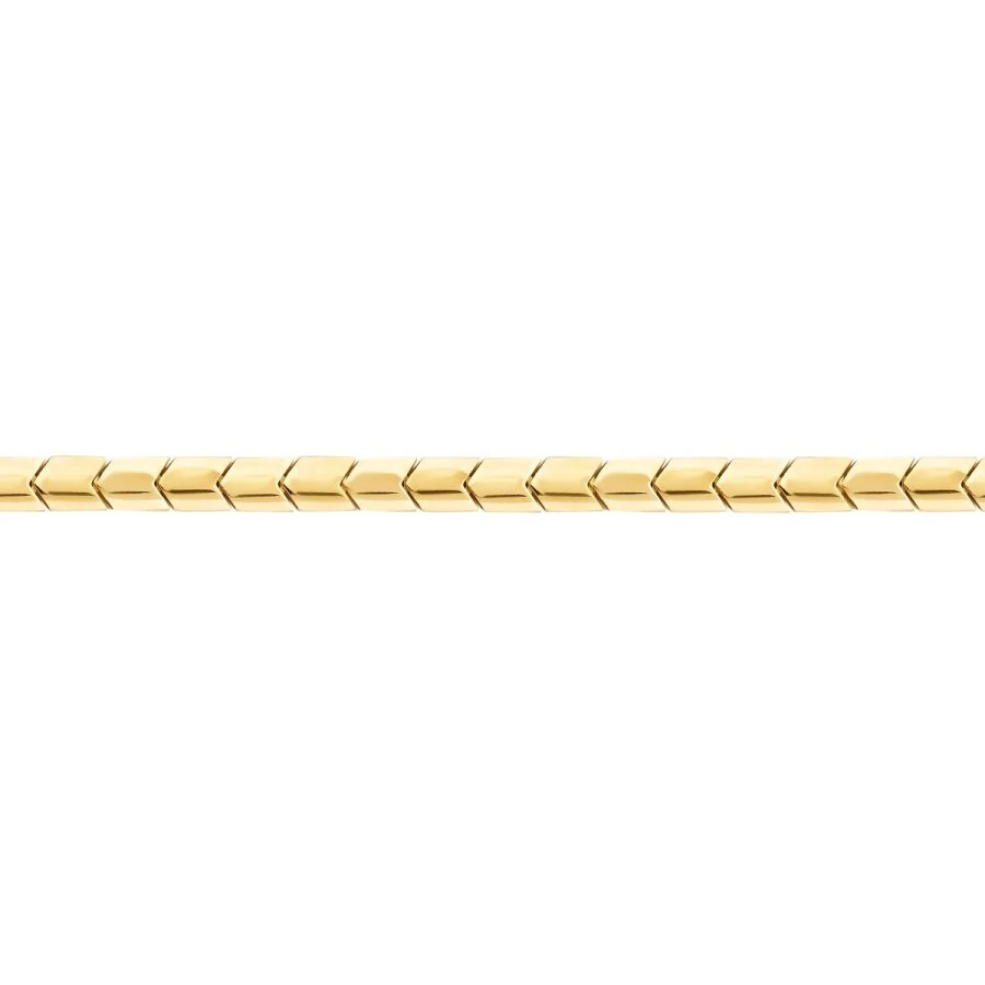 Gold Herringbone Men’s Bracelet