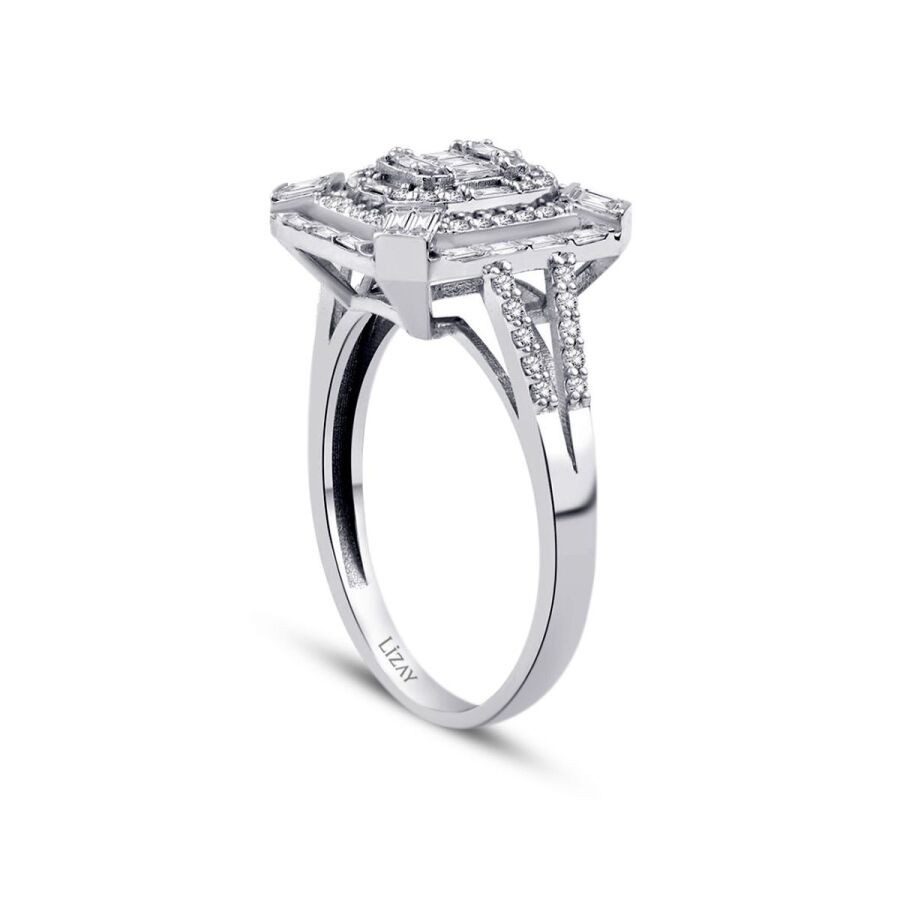 0.67 Carat Diamond Baguette Ring