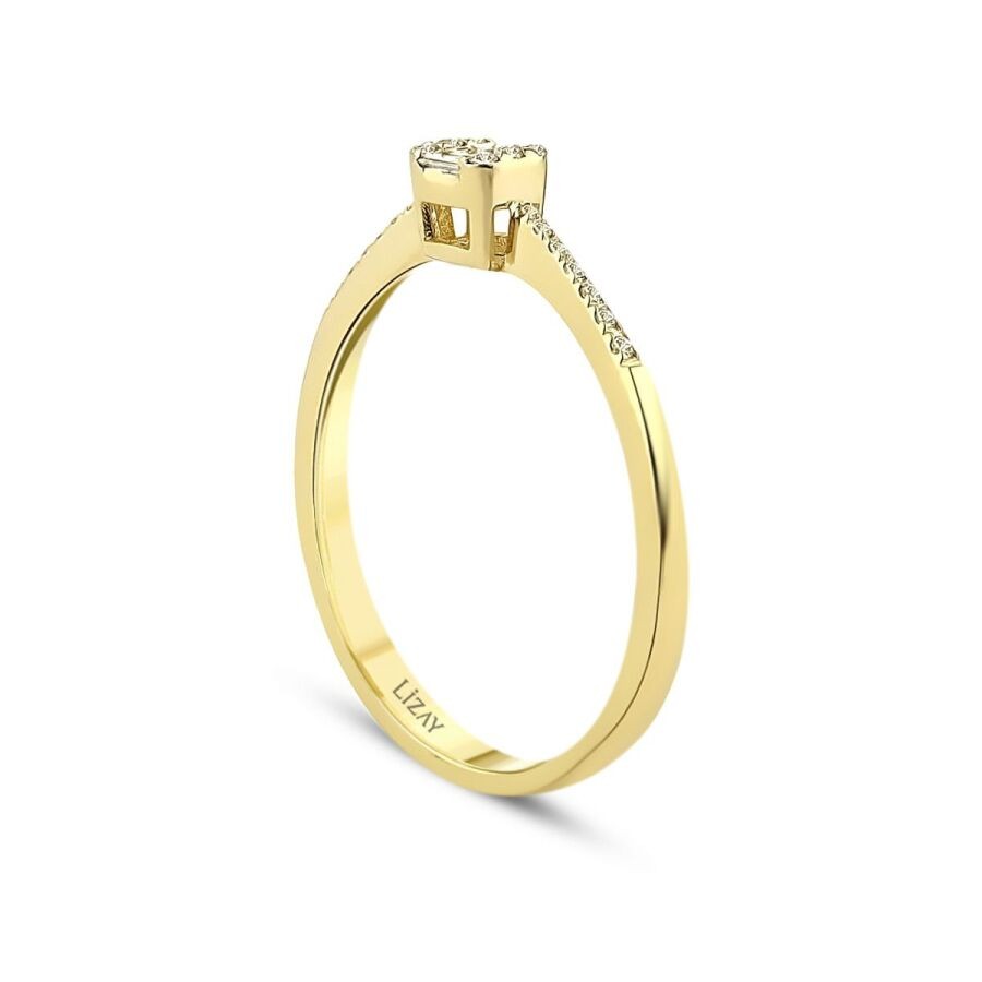0.15 Carat Diamond Baguette Ring