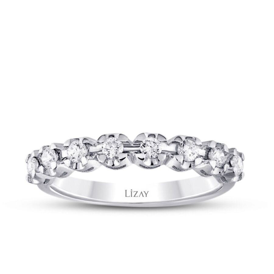 0,31 Karat Diamant Halb-Ewigkeitsring