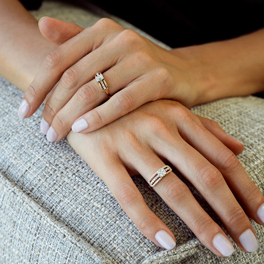 0.34 Carat Diamond Baguette Ring