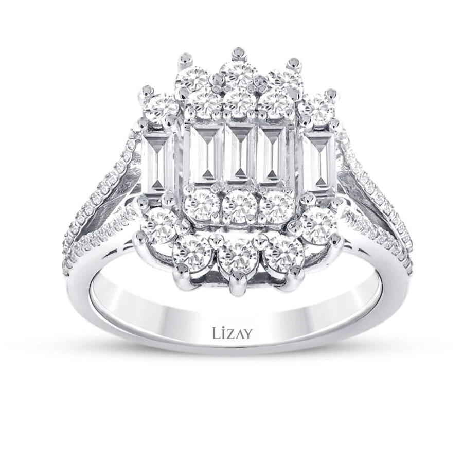 1.36 Carat Diamond Baguette Ring