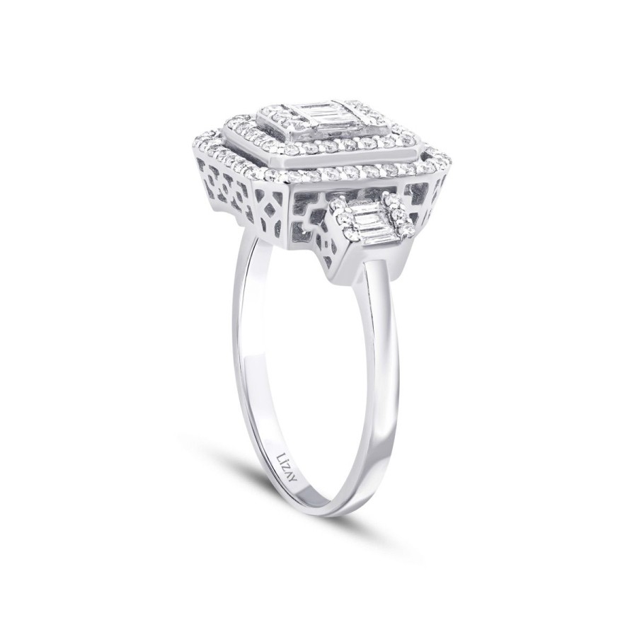 0.77 ct. Diamant Baguette Ring