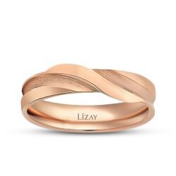 Rose Gold Domed Wedding Band