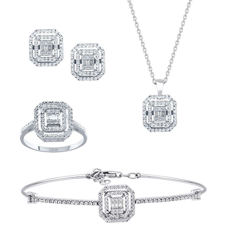 0.37 Carat Diamond Baguette Set