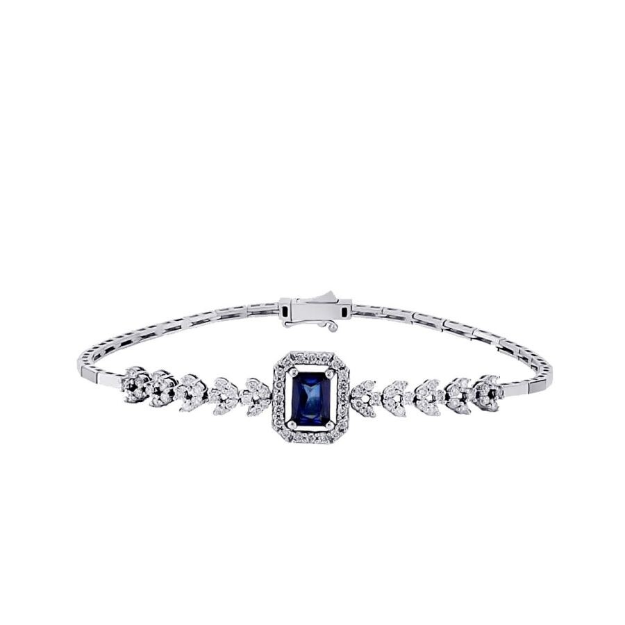2,06 Karat Diamant Saphir Armband