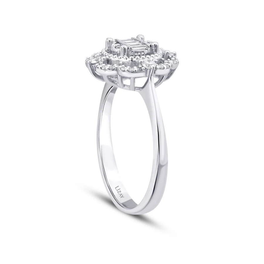 0.35 Carat Diamond Baguette Ring