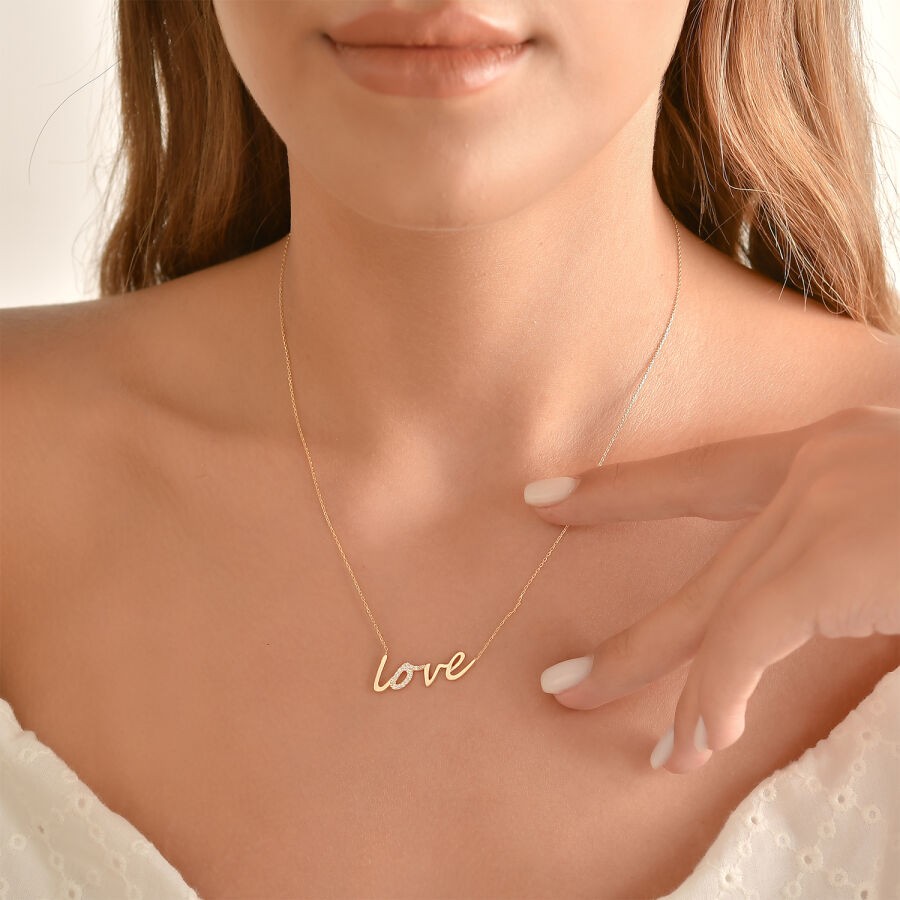 Gold Love Necklace